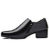 Men's Leather Business Shoes Slip-On Pointed Toe Loafers for Weddings and Daily Wear